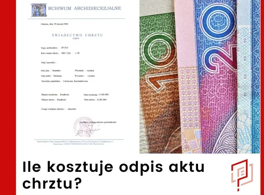 Akt chrztu do ślubu: koszt, ważność i jak zdobyć?