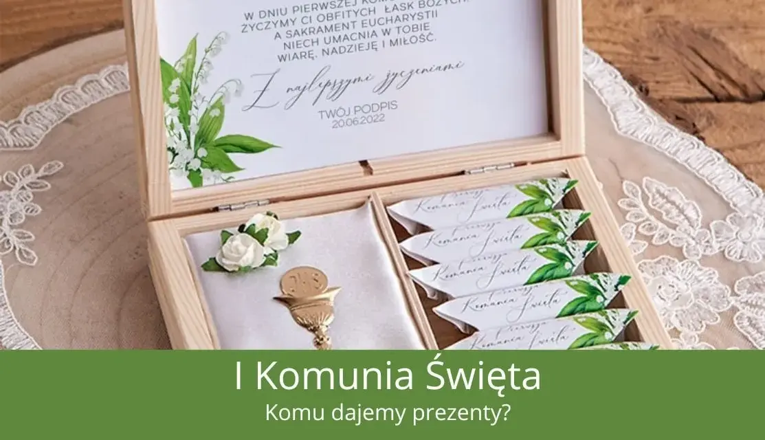 Prezent komunijny 2026: Pomysły, kwoty i porady (od chrzestnych i gości)