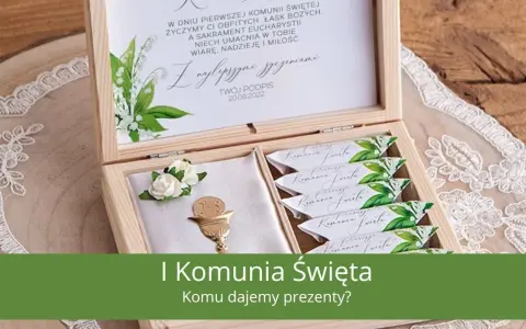 Prezent komunijny 2026: Pomysły, kwoty i porady (od chrzestnych i gości)