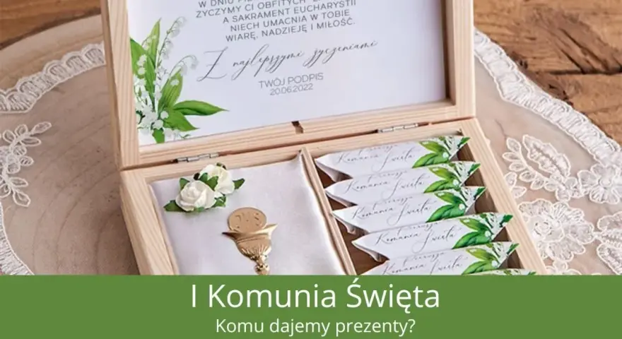 Prezent komunijny 2026: Pomysły, kwoty i porady (od chrzestnych i gości)