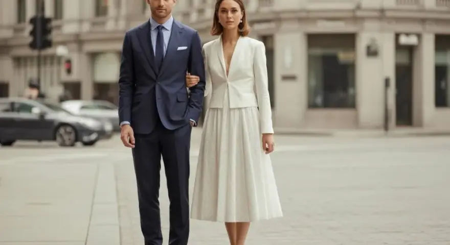Ślub cywilny: Stylizacje dla Niej i Niego Inspiracje