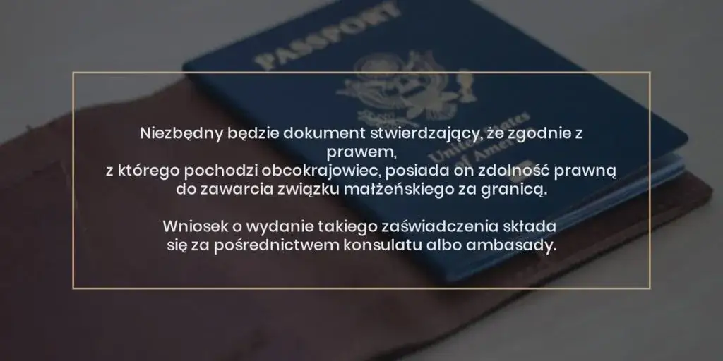 ślub z obcokrajowcem dokumenty